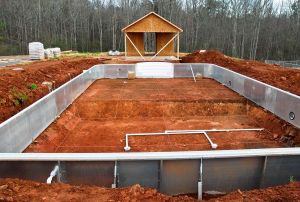 Pool Site Grading in Hickory